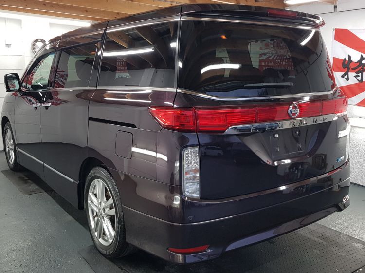 now sold thanks!!!!!!Nissan Elgrand e52 3.5 automatic 8 seater dark purple MPV japanese import 2010 in stock -please quote 174