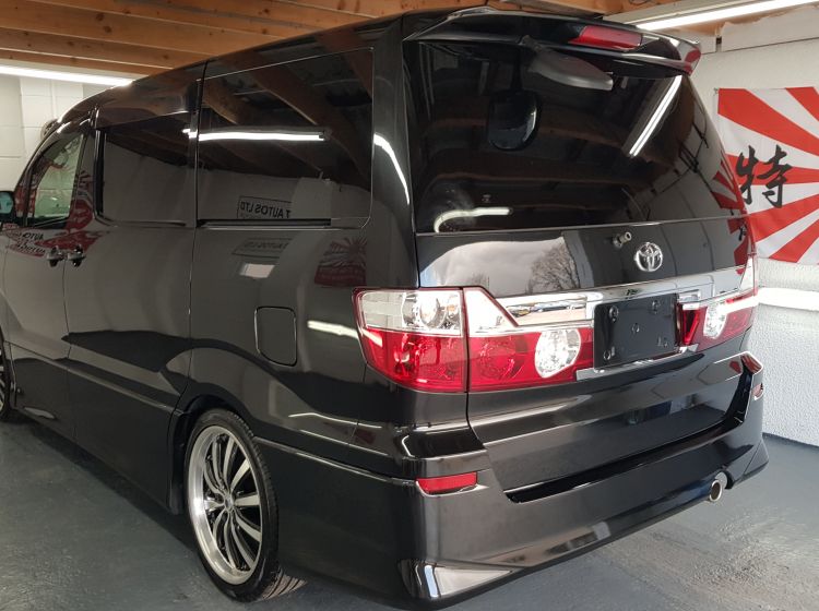 now sold thanks!!!!!!!200  toyota alphard 2.4 automatic in black 8 seater twin sunroofs fresh japanese import only 44k miles warranted-please quote 200