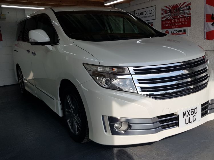 now sold thanks!!!!!!!213  nissan elgrand e52 rider in pearl white 2.5 automatic 7 seater fresh japanese import only 12k miles  warranted-2010-please quote 213