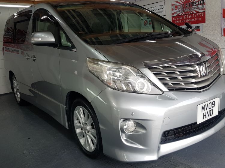 216  toyota alphard grey 2.4 automatic 8 seater fresh japanese import only 64k miles warranted-2009-please quote 216