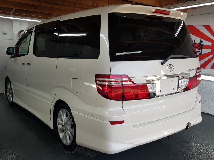 now sold thanks!!!!!Toyota Alphard 2.4 white petrol automatic 8 seater mpv japanese import 4 grade in stock excellent condition 66k miles quote 79