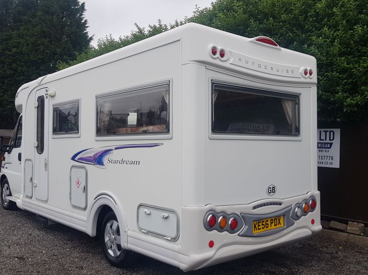 now sold thanks!!!!!  autocruise stardream 2.2 d 2 berth 2 seatbelts motorhome u shape lounge  only 22000 miles 56 plate