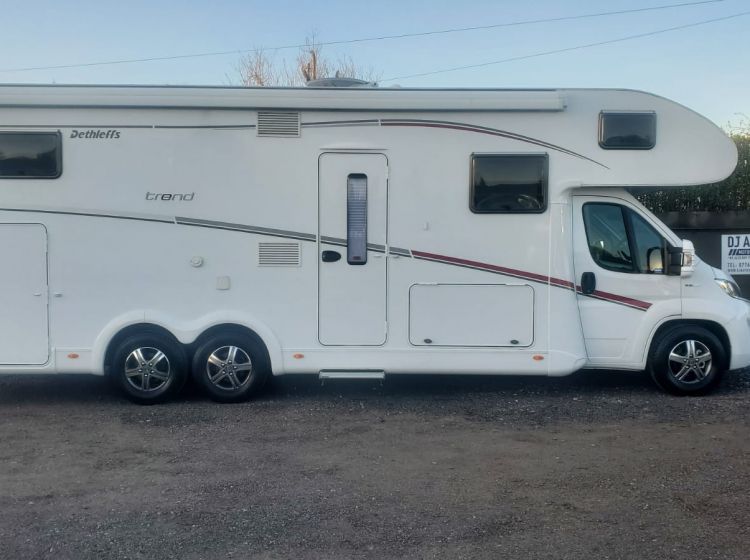 reserved deposit recieved!!!!!!!!!!!Fiat DETHLEFFS TREND A 7877-2 6 berth 6 belts garage tag axle 8500 miles 2018