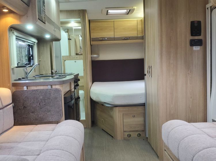 NOW SOLD THANKS!!!!!!!!!Elddis autoquest 155 motorhome french bed 4 berth 4 belts solar panel 2018 px and finance possible- 12 months warranty