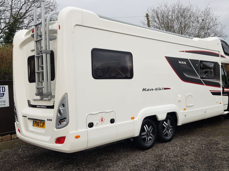 now sold thanks!!!!Swift kontiki 649 black edition motorhome 3.0 diesel 6 berth 6 seatbelts 2016 1 owner only 18000 miles from new excellent condition