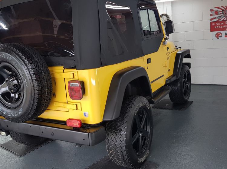 now sold thanks!!!!!!Jeep Wrangler  manual lifted yellow jap import rust  free 2001 in stock